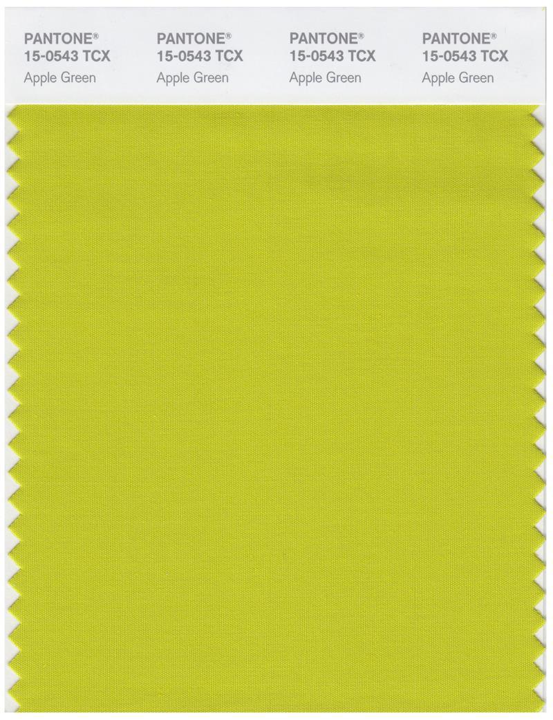 Pantone Smart 15-0543 TCX Color Swatch Card | Apple Green