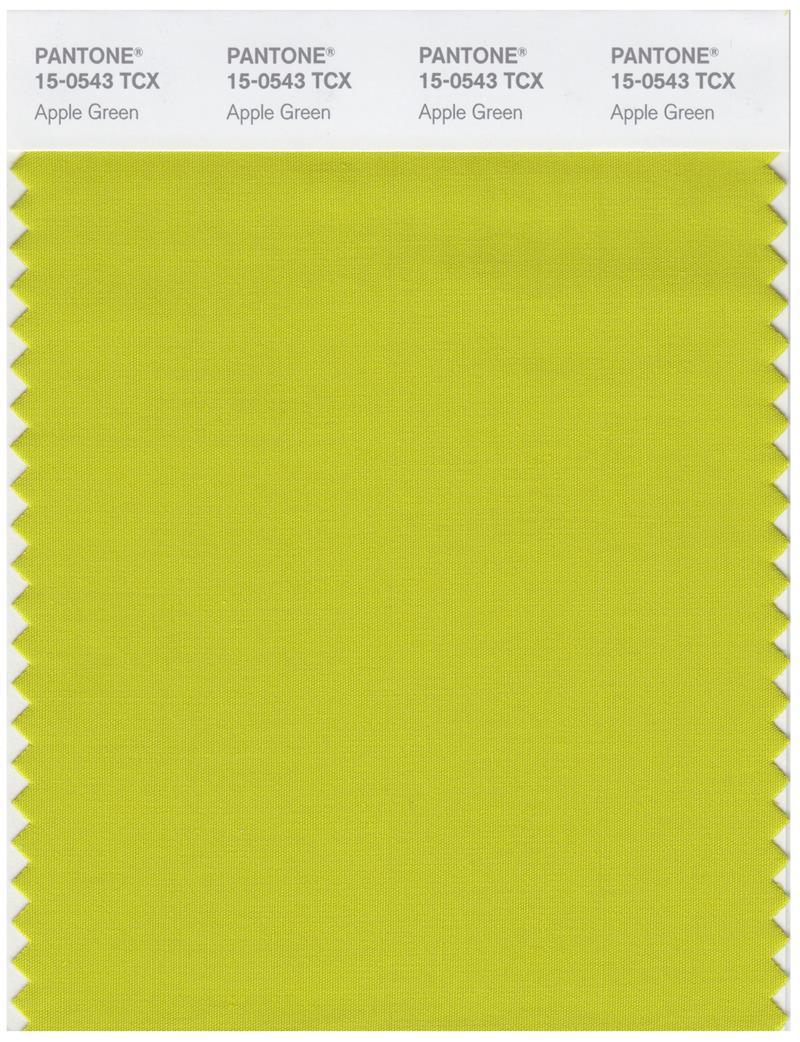 Pantone Smart 15-0543 TCX Color Swatch Card | Apple Green