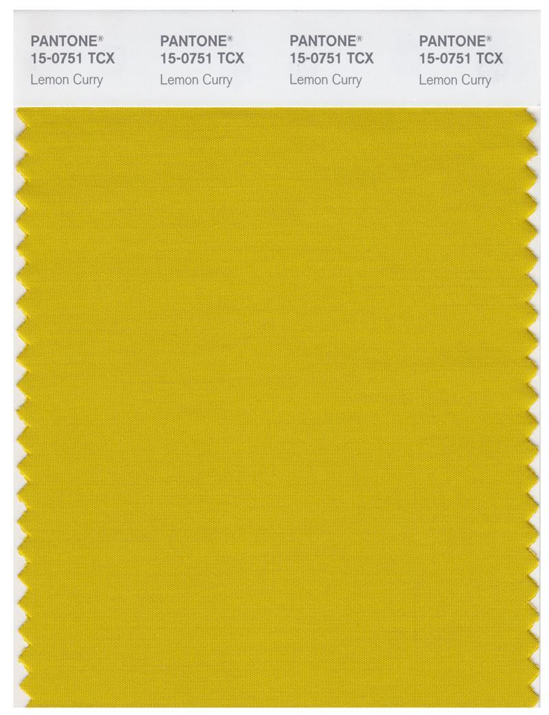 Pantone Smart 15-0751 TCX Color Swatch Card | Lemon Curry