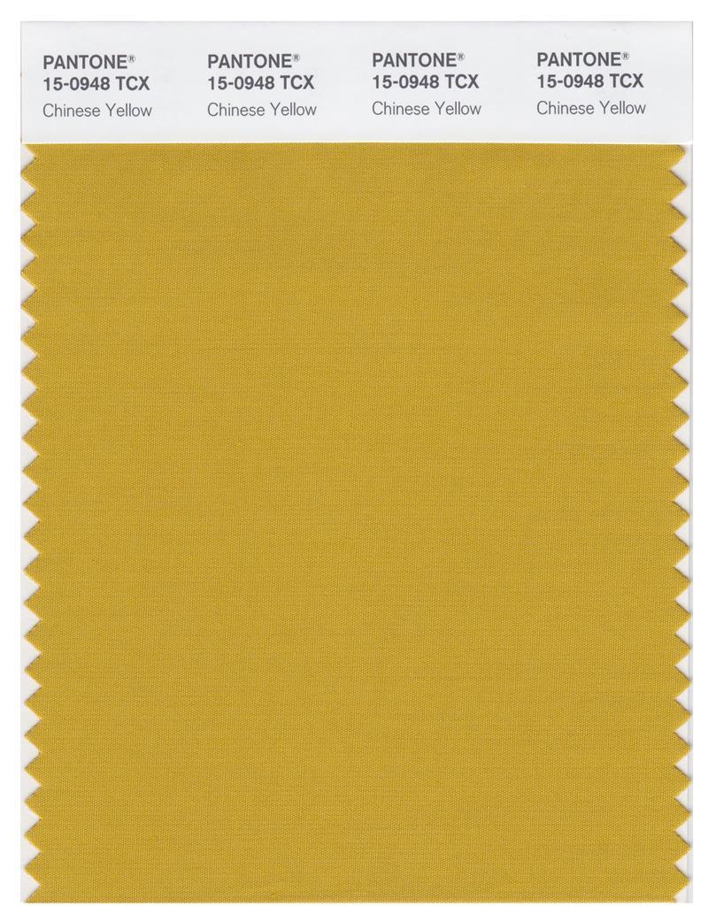 Pantone Smart 15-0948 TCX Color Swatch Card | Chinese Yellow