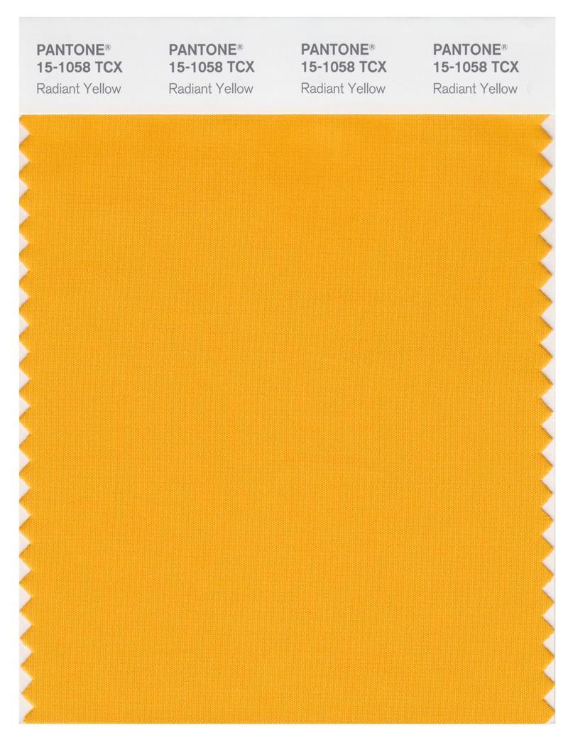 Pantone Smart 15-1058 TCX Color Swatch Card | Radiant Yellow