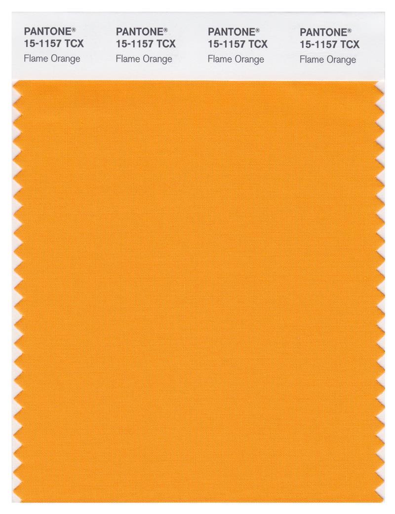 Pantone Smart 15-1157 TCX Color Swatch Card | Flame Orange