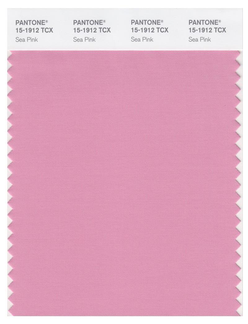 Pantone Smart 15-1912 TCX Color Swatch Card | Sea Pink