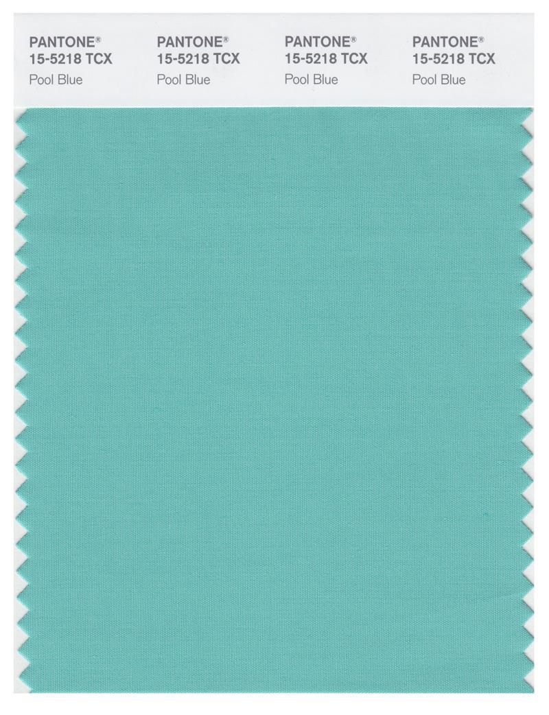 Pantone Smart 15-5218 TCX Color Swatch Card | Pool Blue