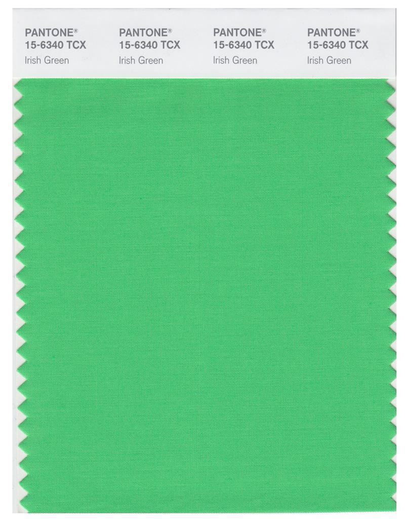 Pantone Smart 15-6340 TCX Color Swatch Card | Irish Green