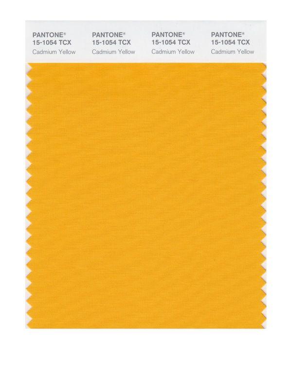 Pantone Smart 15-1054 TCX Color Swatch Card | Cadmium Yellow