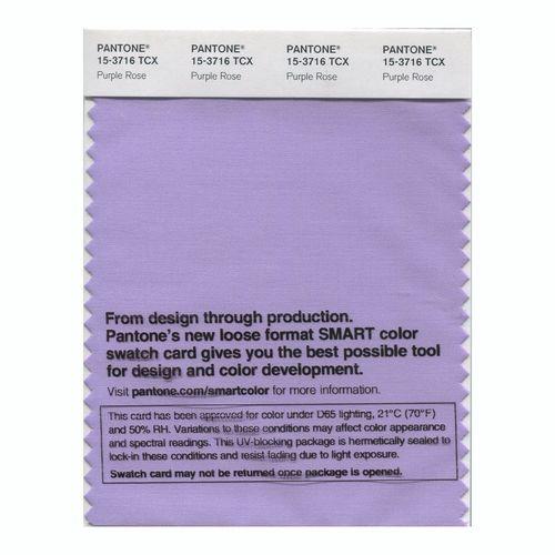 Pantone Smart 15-3716 TCX Color Swatch Card | Purple Rose
