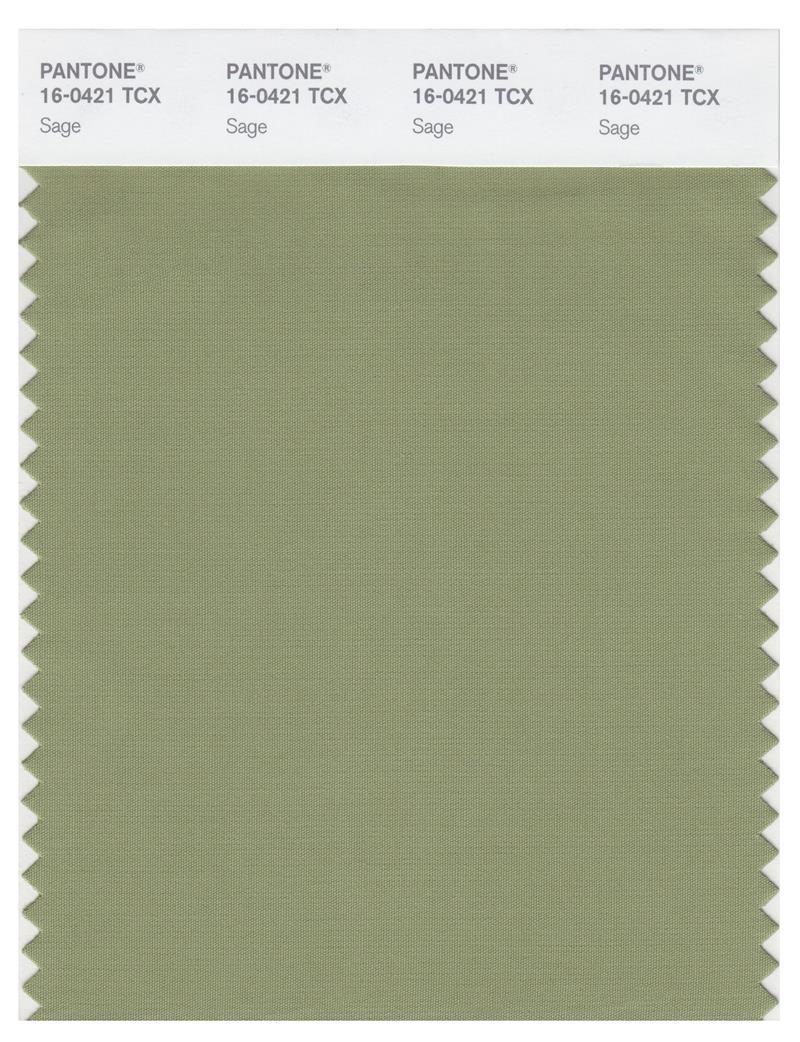 Pantone Smart 16-0421 TCX Color Swatch Card | Sage