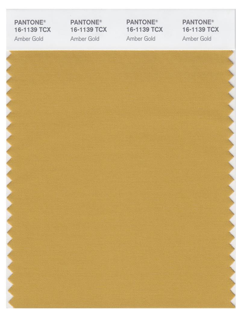Pantone Smart 16-1139 TCX Color Swatch Card | Amber Gold