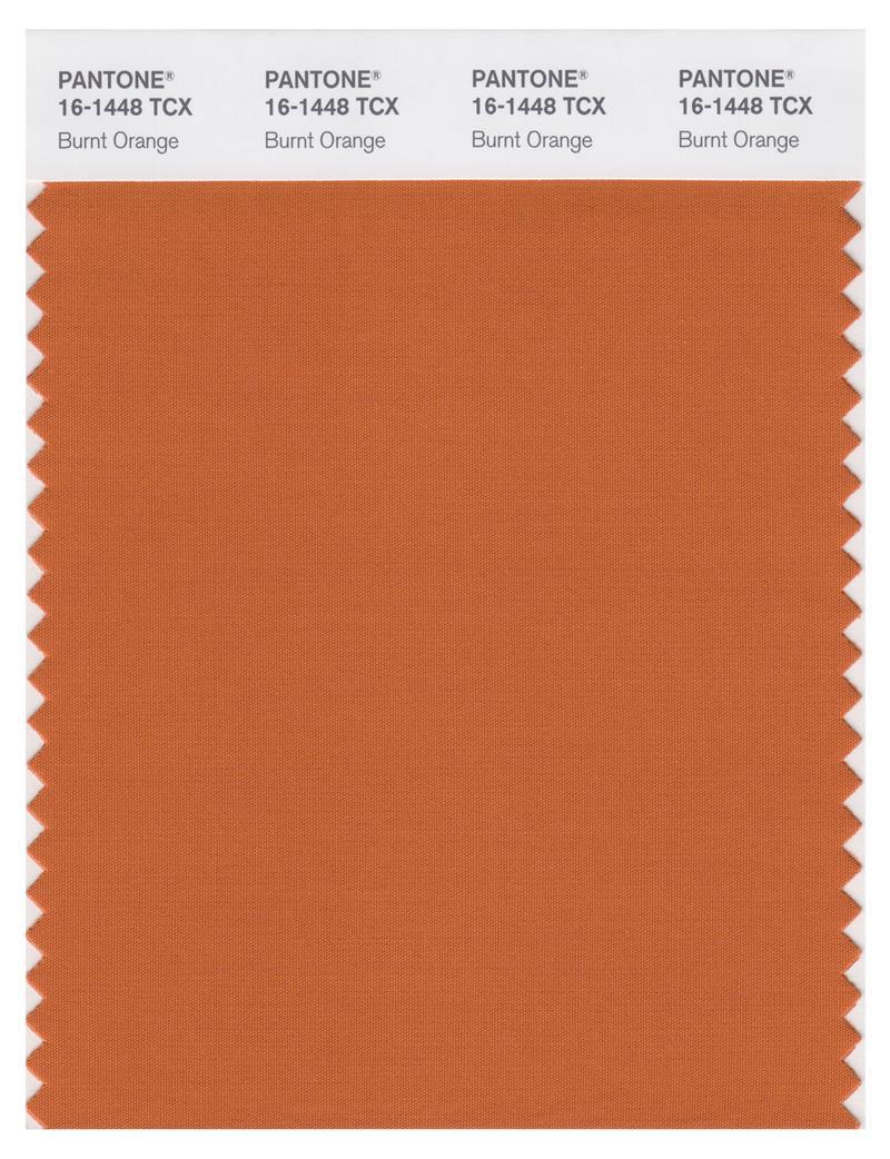 Pantone Smart 16-1448 TCX Color Swatch Card | Burnt Orange | Magazine ...