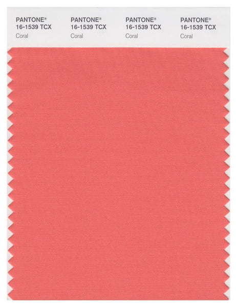 Pantone Smart 16-1539 TCX Color Swatch Card | Coral | Magazine
