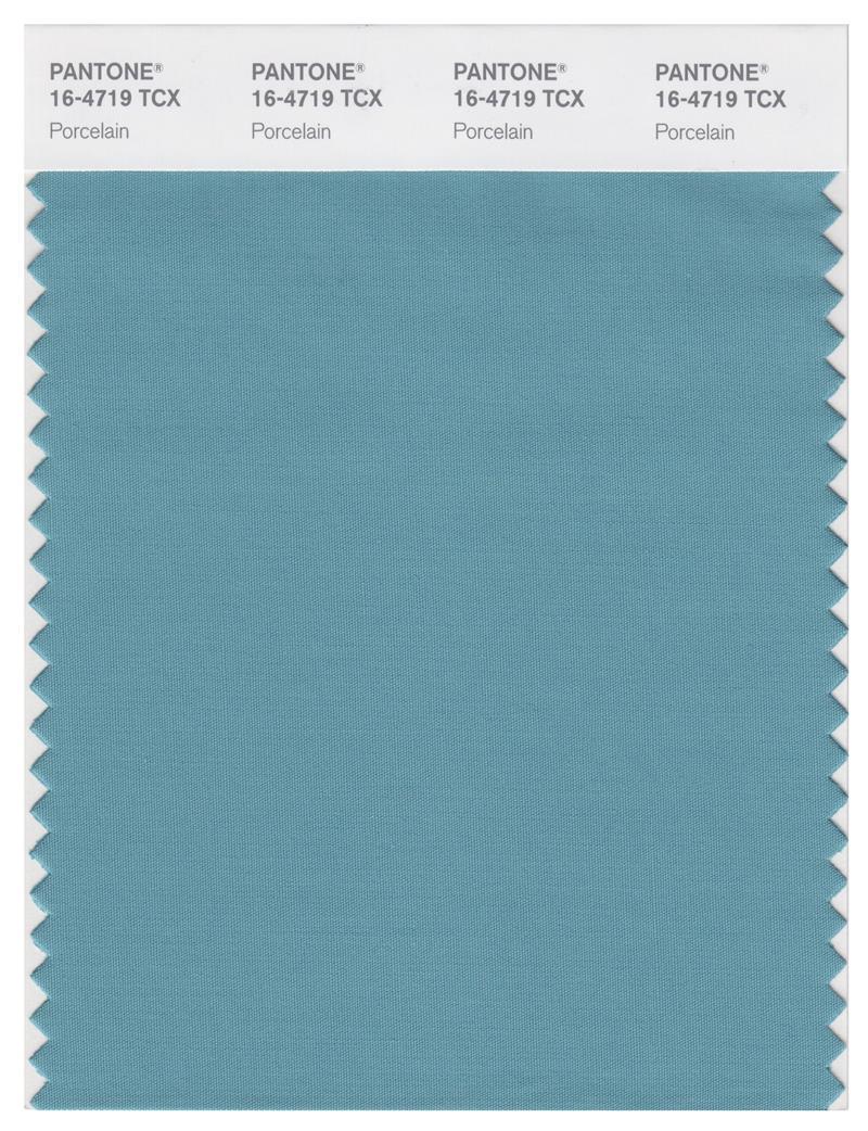 Pantone Smart 16-4719 TCX Color Swatch Card | Porcelain | Magazine