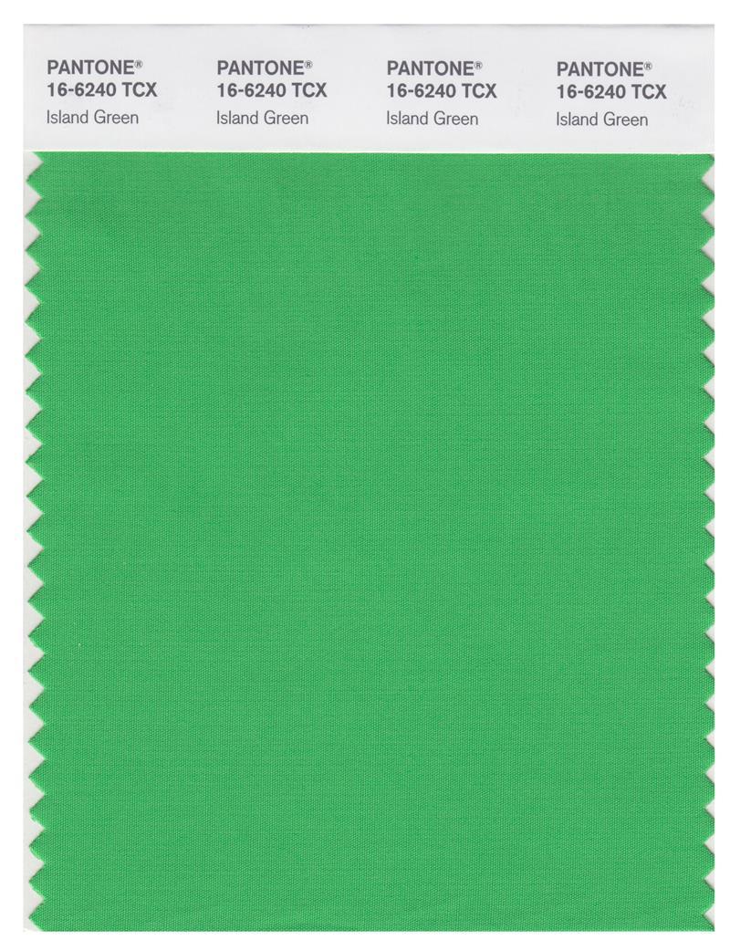 Pantone Smart 16-6240 TCX Color Swatch Card | Island Green