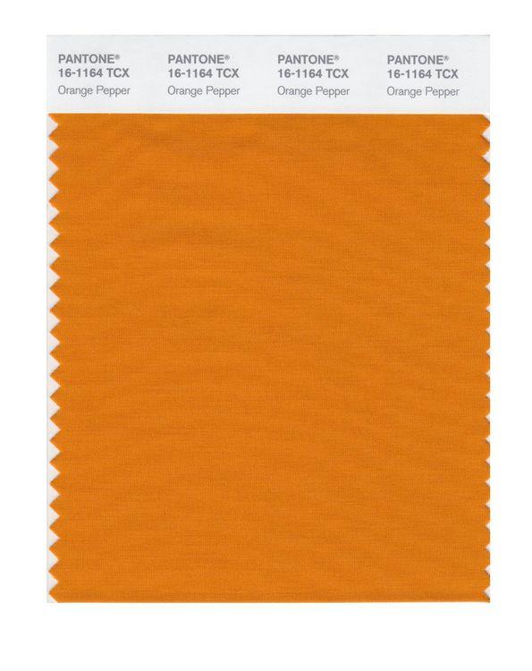 Pantone Smart 16-1164 TCX Color Swatch Card | Orange Pepper