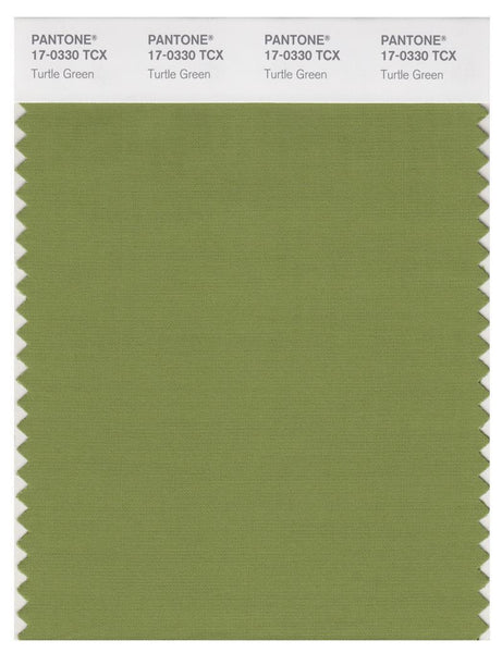 Pantone Smart 17-0330 TCX Color Swatch Card | Turtle Green