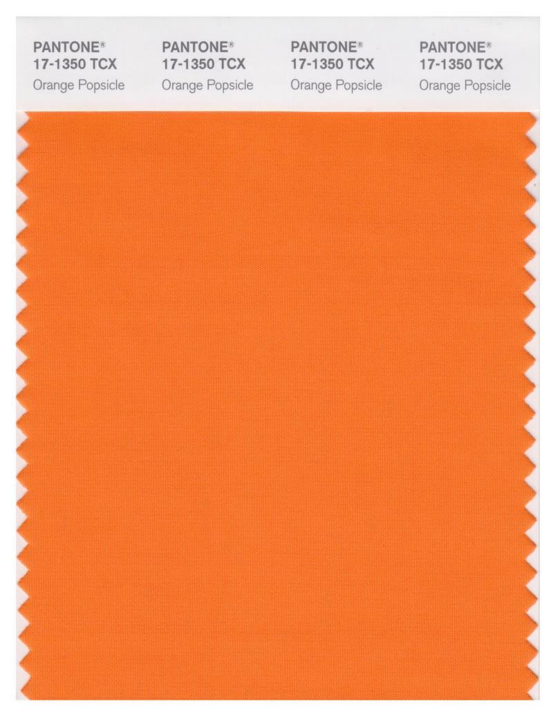 Pantone Smart 17-1350 TCX Color Swatch Card | Orange Popsicle