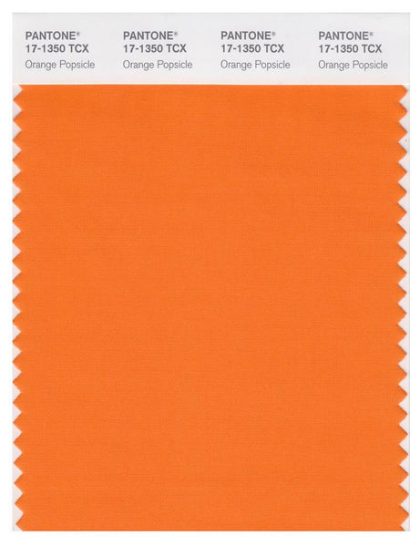 y❤︎ Pantone Smart 17-1350 TCX Color Swatch Card | Orange Popsicle
