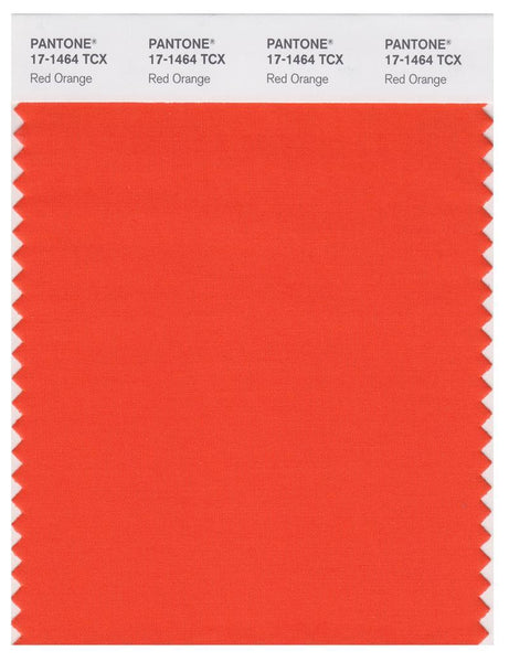 Pantone Smart 17-1464 TCX Color Swatch Card | Red Orange