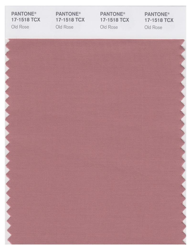 Pantone Smart 17-1518 TCX Color Swatch Card | Old Rose