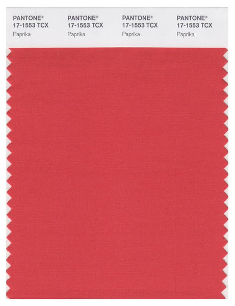 Pantone Smart 17-1553 TCX Color Swatch Card | Paprika | Magazine