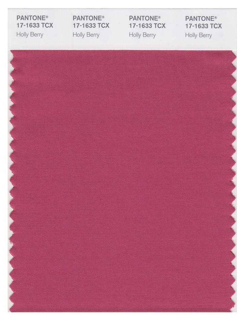 Pantone Smart 17-1633 TCX Color Swatch Card | Holly Berry | Magazine ...