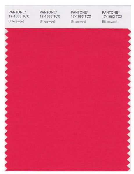 TRIA pantone by letpaset 油性ペン　156本 Pantone Smart 17-1663 TCX Color Swatch Card | Bittersweet