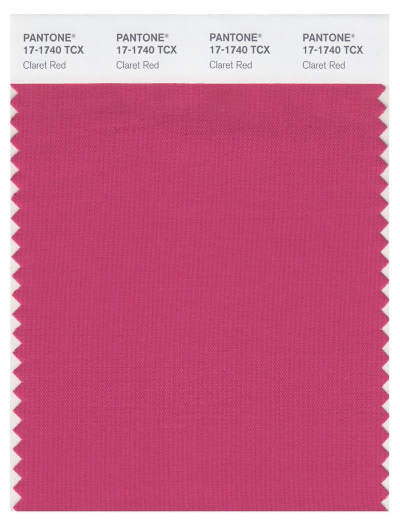 Pantone Smart 17-1740 TCX Color Swatch Card | Claret Red