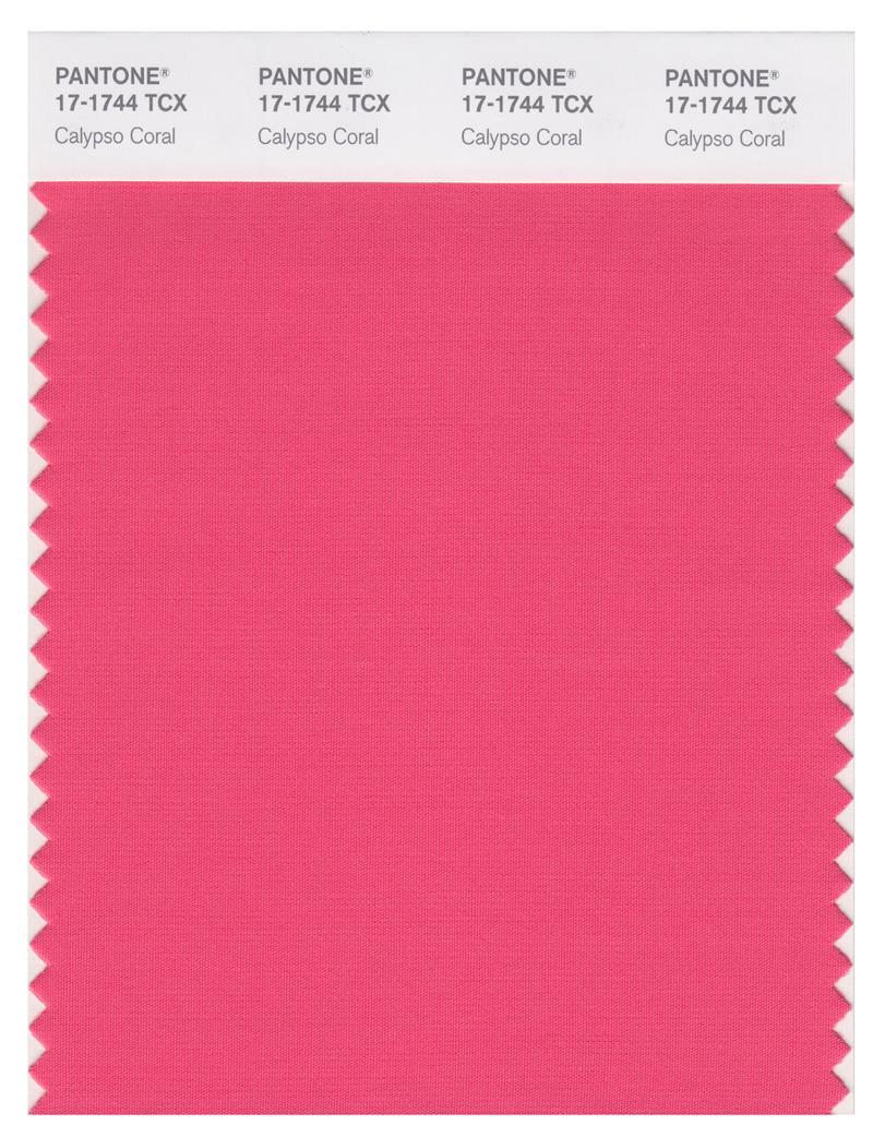 Pantone Smart 17-1744 TCX Color Swatch Card | Calypso Coral