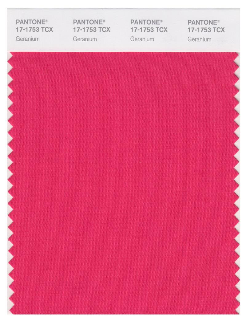 Pantone Smart 17-1753 TCX Color Swatch Card | Geranium