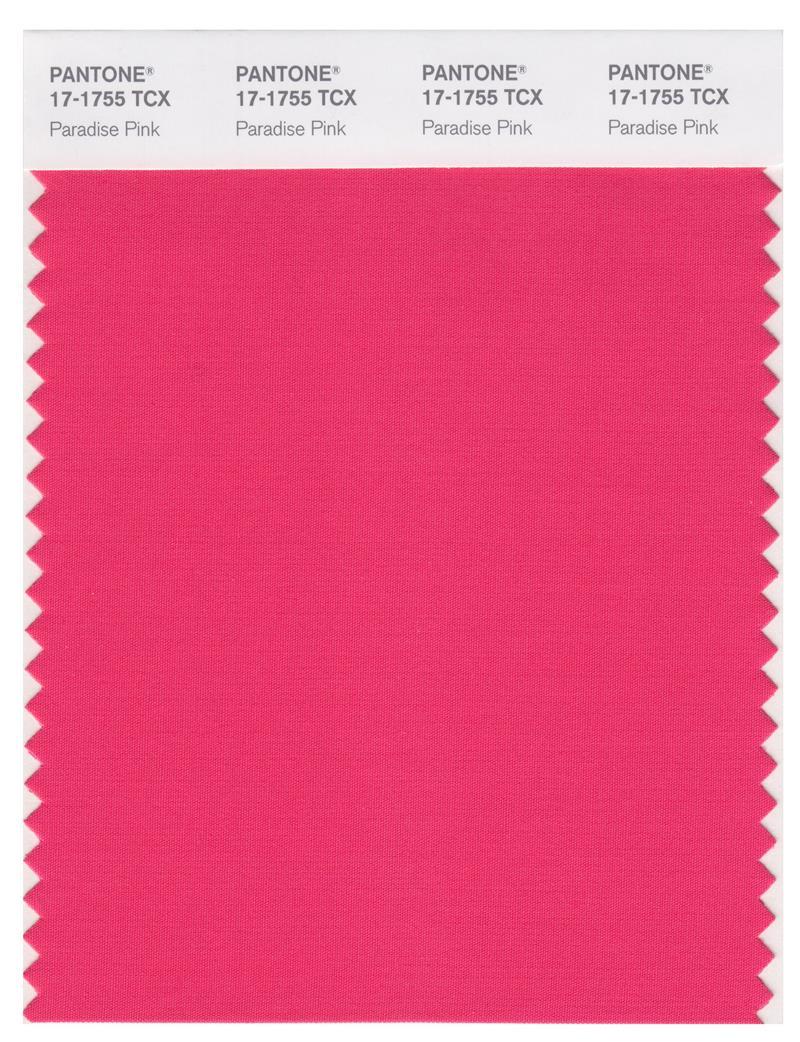 Pantone Smart 17-1755 TCX Color Swatch Card | Paradise Pink