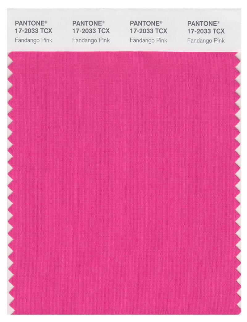 Pantone Smart 17-2033 TCX Color Swatch Card | Fandango Pink