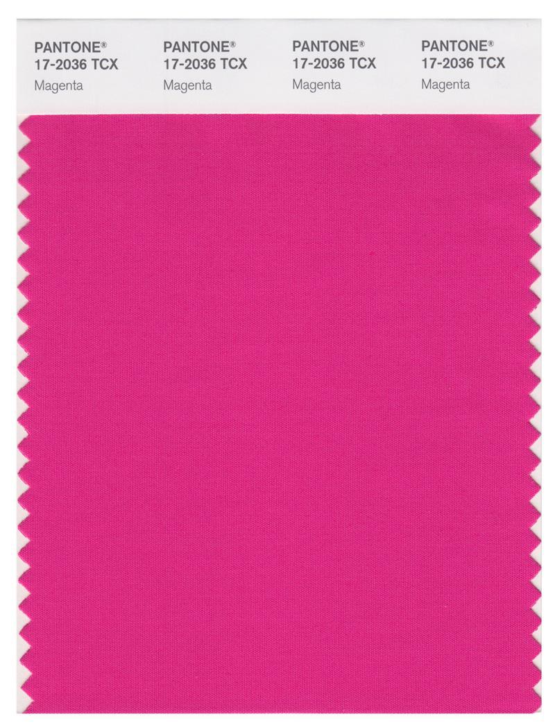 Pantone Smart 17-2036 TCX Color Swatch Card | Magenta