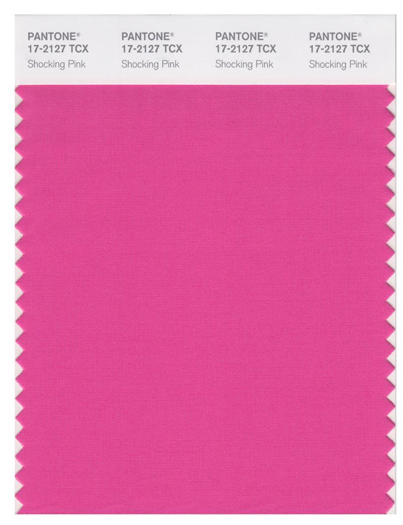 Pantone Smart 17-2127 TCX Color Swatch Card | Shocking Pink