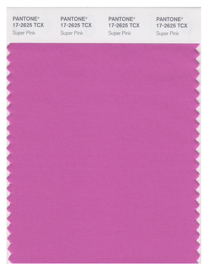 Pantone Smart 17-2625 TCX Color Swatch Card | Super Pink