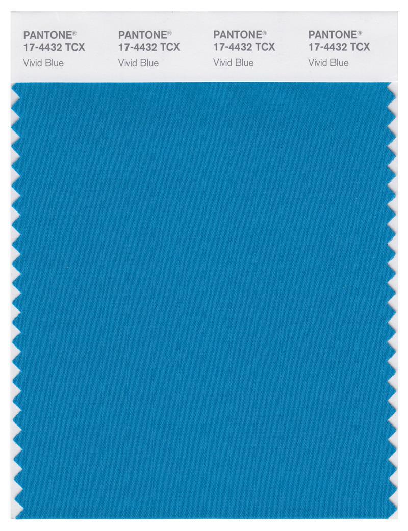 Pantone Smart 17-4432 TCX Color Swatch Card | Vivid Blue