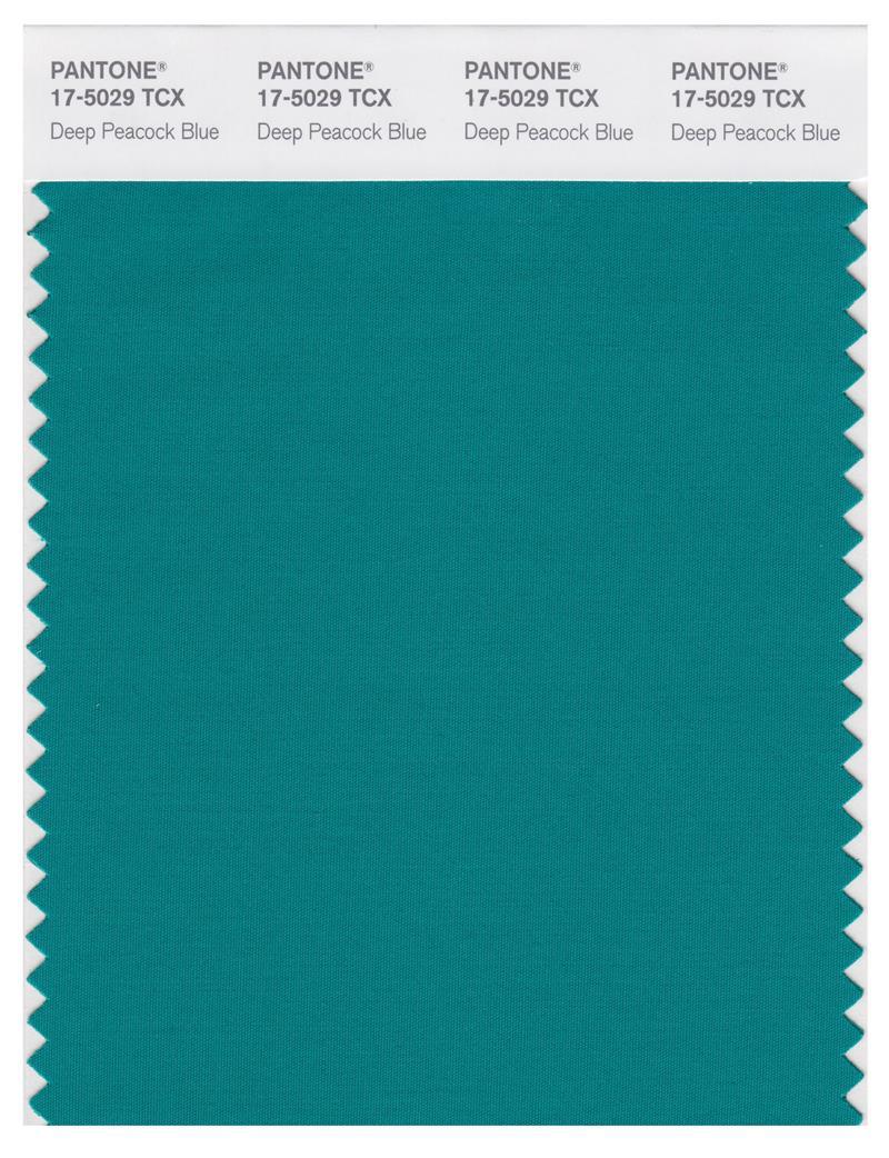 Color Code 5029 Pantone Smart 17-5029 TCX Color Swatch Card | Deep Peacock Blue ...