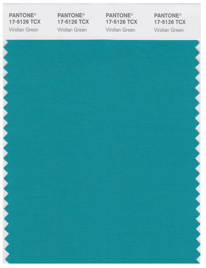 Pantone Smart 17-5126 TCX Color Swatch Card | Viridian Green
