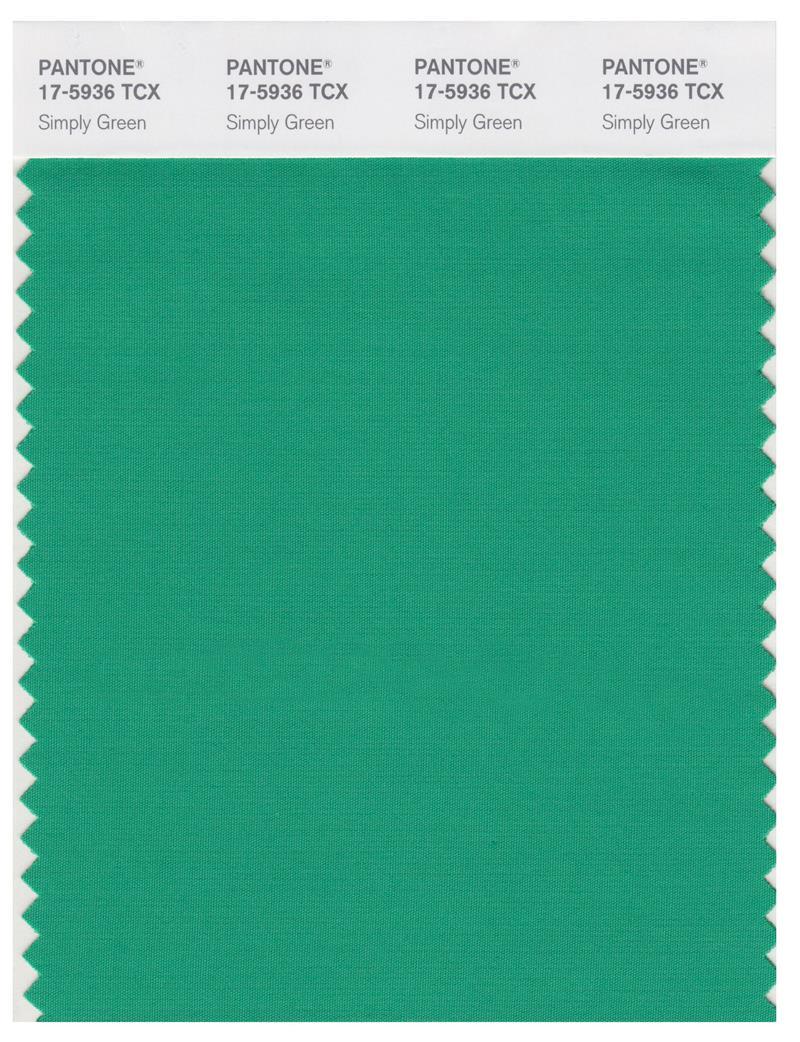 Pantone Smart 17-5936 TCX Color Swatch Card | Simply Green | Magazine ...