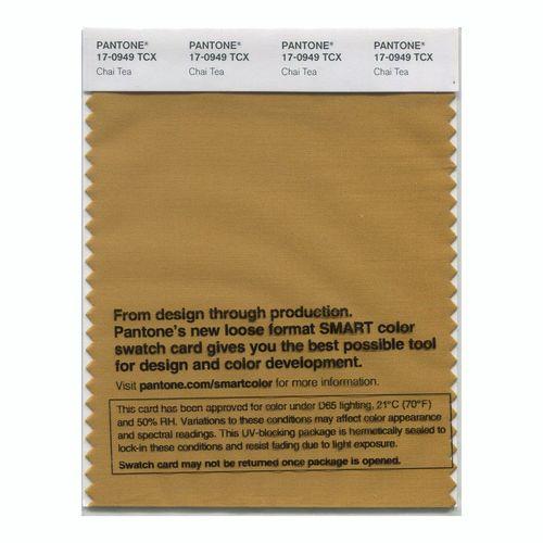 Pantone Smart 17-0949 TCX Color Swatch Card | Chai Tea