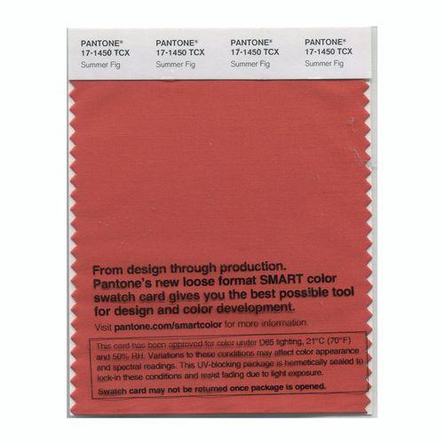 Pantone Smart 17-1450 TCX Color Swatch Card | Summer Fig