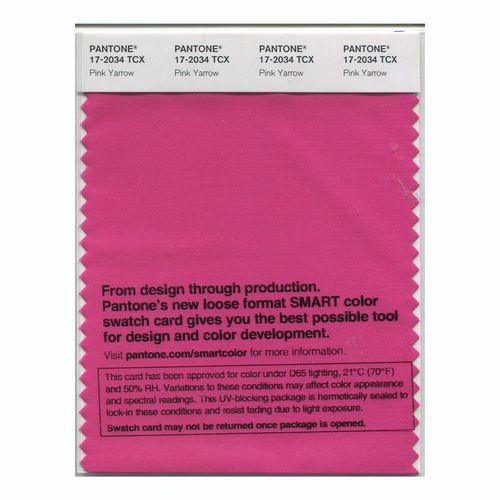Pantone Smart 17-2034 TCX Color Swatch Card | Pink Yarrow
