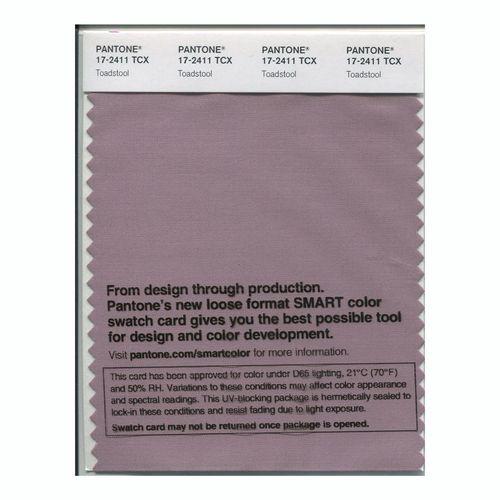 Pantone Smart 17-2411 TCX Color Swatch Card | Toadstool