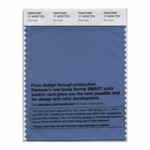 Pantone Smart 17-4028 TCX Color Swatch Card | Riverside | Magazine