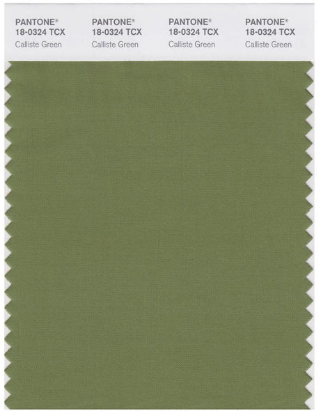 Pantone Smart 18-0324 TCX Color Swatch Card | Calliste Green