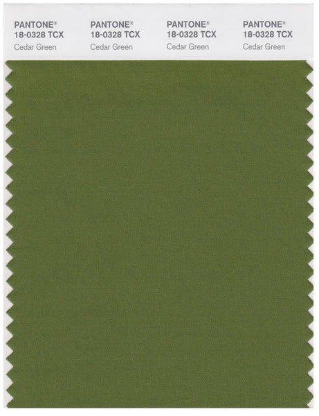 Pantone Smart 18-0328 TCX Color Swatch Card | Cedar Green