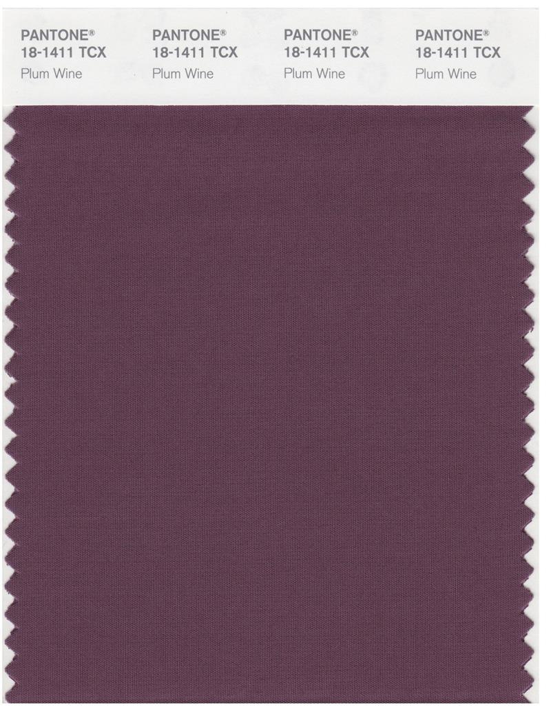 Pantone Smart 18-1411 TCX Color Swatch Card | Plum Wine