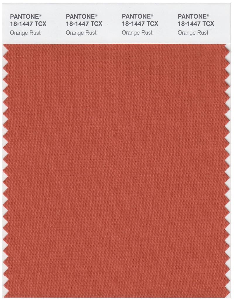 Pantone Smart 18-1447 TCX Color Swatch Card | Orange Rust | Magazine ...