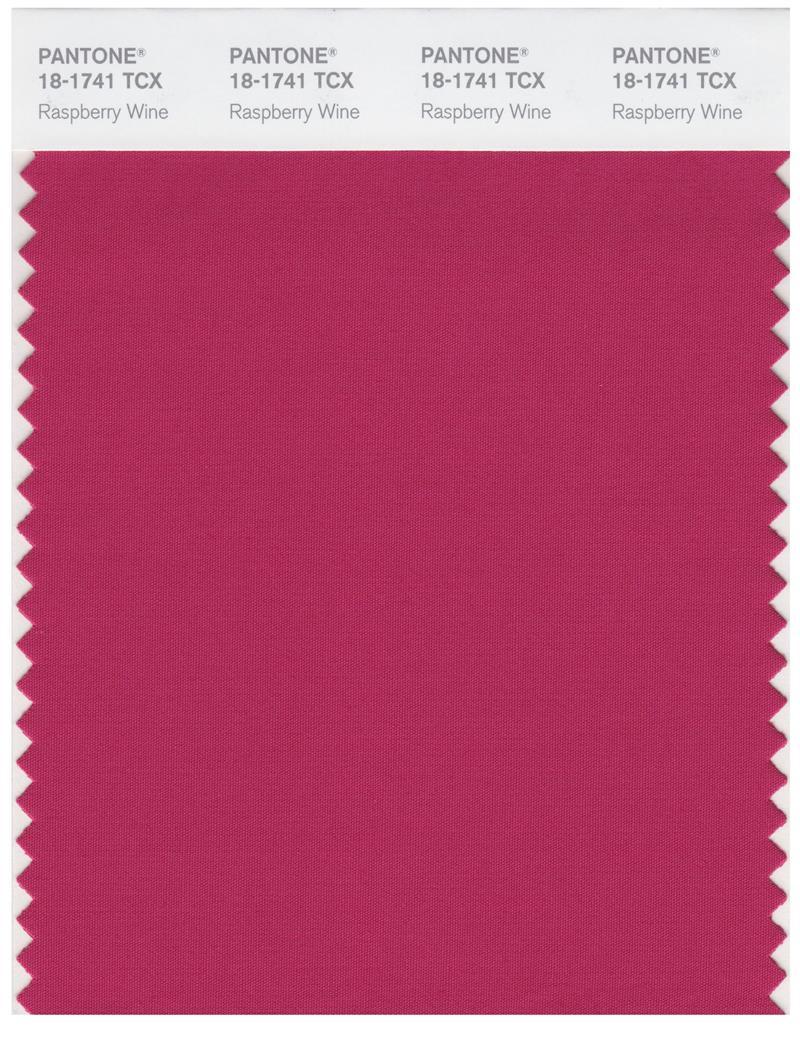 Pantone Smart 18-1741 TCX Color Swatch Card | Raspberry Wine