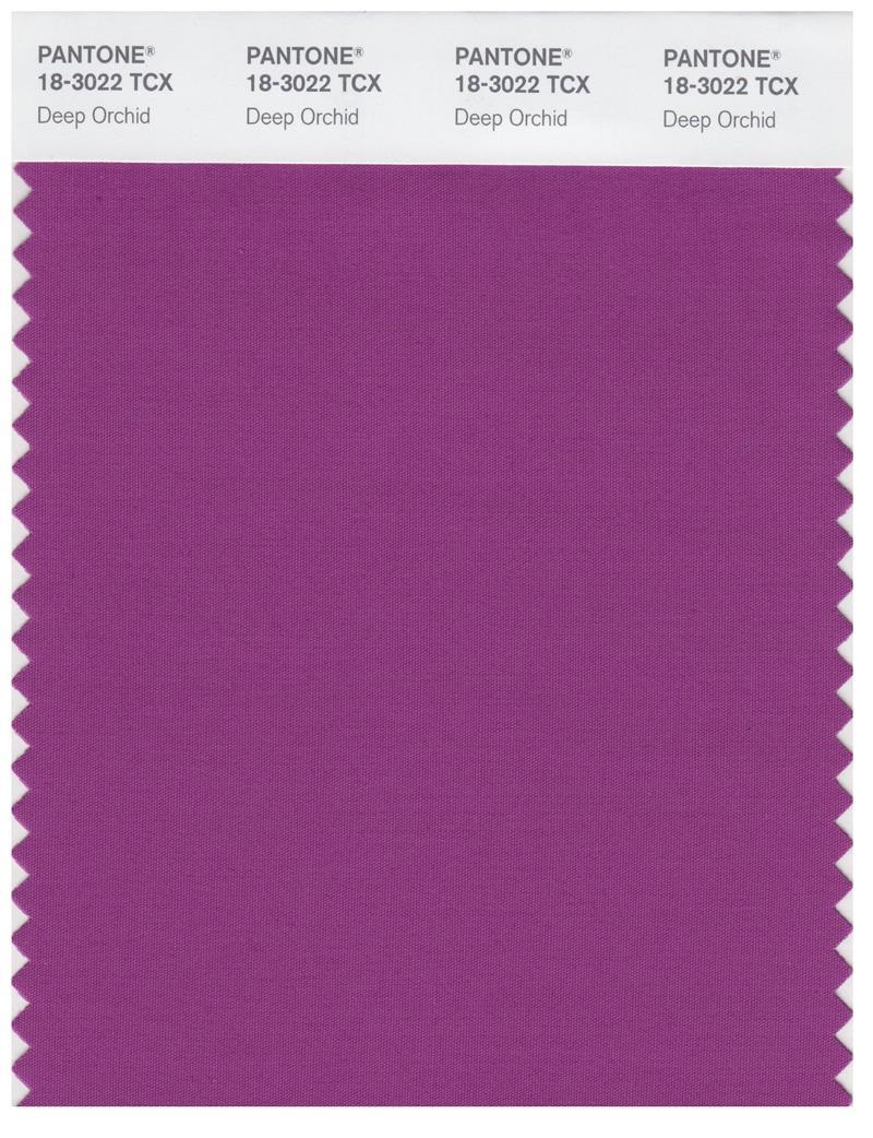 Pantone Smart 18-3022 TCX Color Swatch Card | Deep Orchid