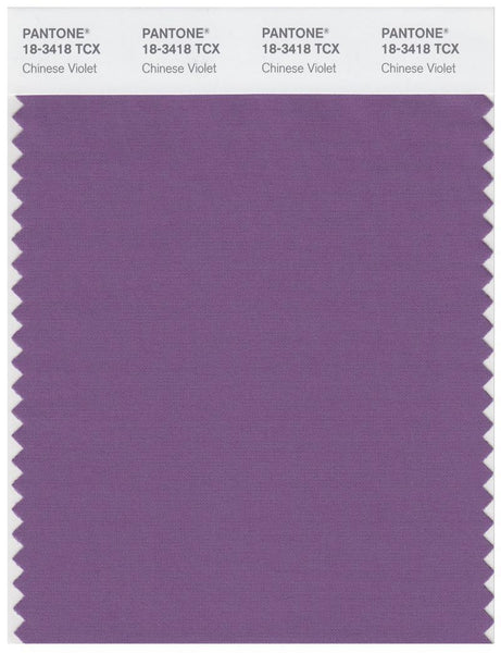 Pantone Smart 18-3418 TCX Color Swatch Card | Chinese Violet